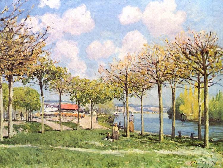 Alfred Sisley Die Seine bei Bougival china oil painting image